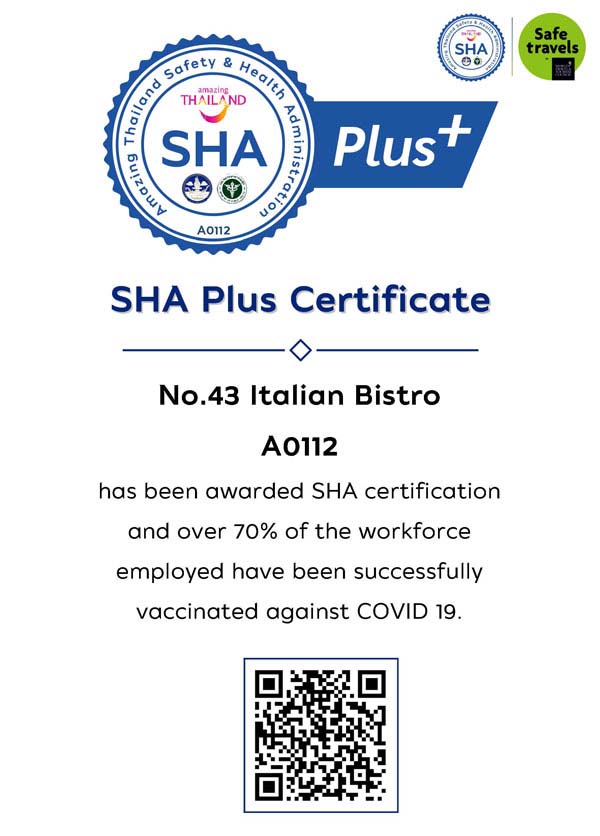 SHA - No.43 ITALIAN BISTRO