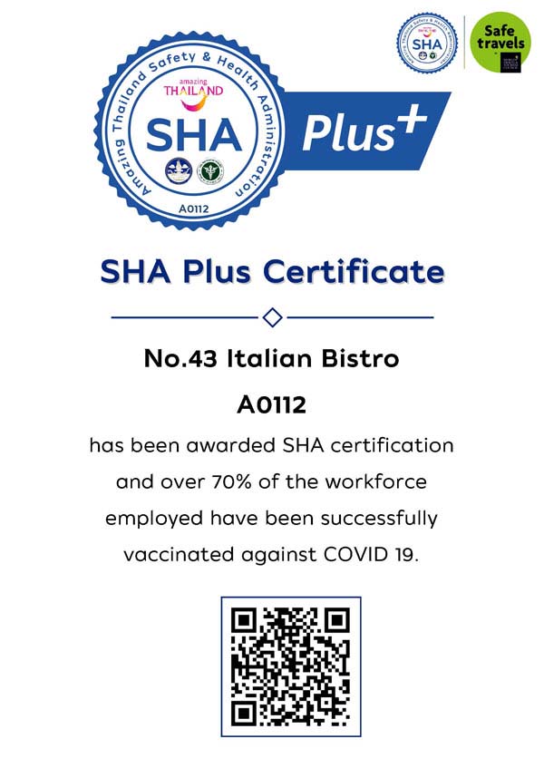 SHA - No.43 ITALIAN BISTRO